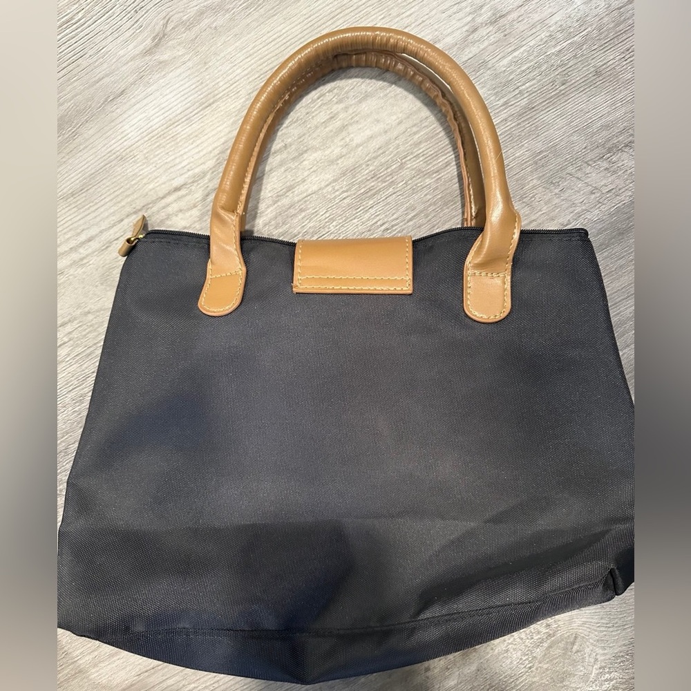 Yves Saint Laurent Black Croc Embossed Satchel - Elegant and Chic